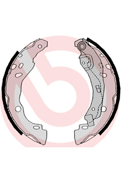 Brembo Citroen C3 2/DS3 Brake Shoe Set Dacia Logan/Sandero 1998-2021