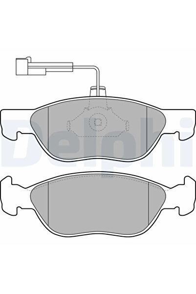 DELPHİ Комплект накладки дискови спирачки Alfa Romeo 145/146/156 Fiat Barchet...