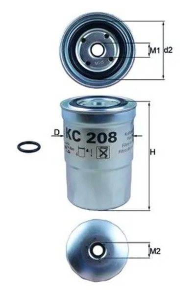 MAHLE Filtru Combustibil Mitsubishi Canter 6/Canter 7/Pajero 1