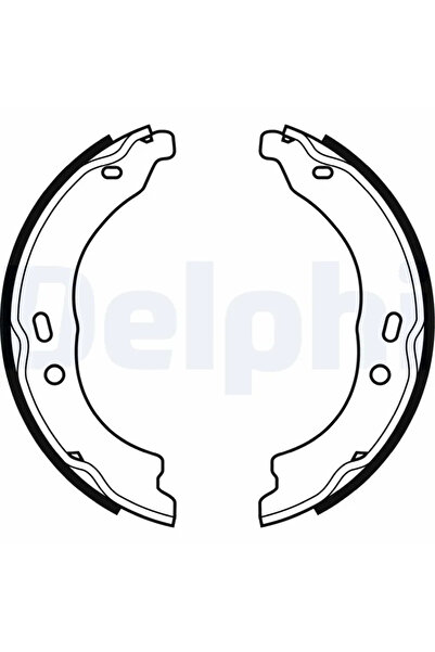 DELPHİ Комплект спирачни накладки за ръчна спирачка Citroen Jumper 2 Bus/Jump...