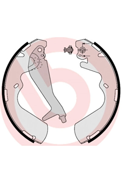 Brembo Set Saboti Frana Hyundai Galloper 2/H-1 / Starex Bus/H-1 Cargo