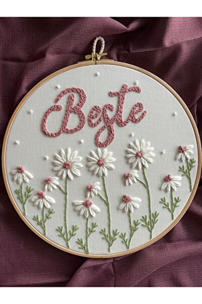 punch passion Bebek kapı süsü, hastane kapı süsü, 30 cm, punch nakışlı, isiml...