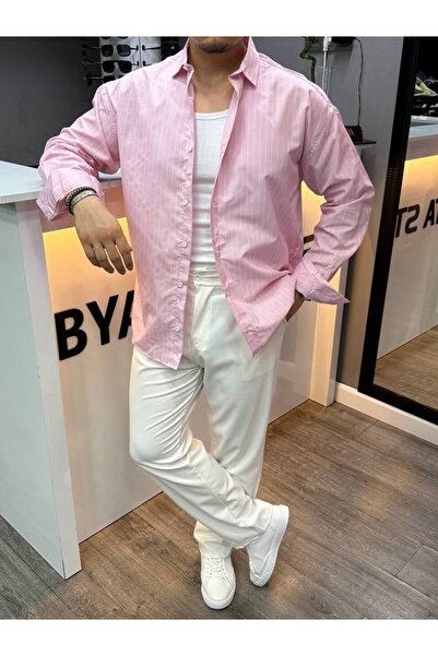 BYATA MENS STYLE قميص مخطط للرجال