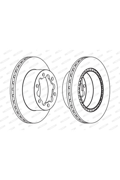 FERODO Disc Frana Mercedes-Benz Sprinter 4,6-T Caroserie/Sprinter 4,6-T Platou /