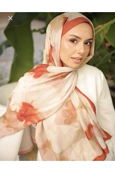 MODA Mineleşarp Autumn Collection Brown Bamboo Kashmir Shawl