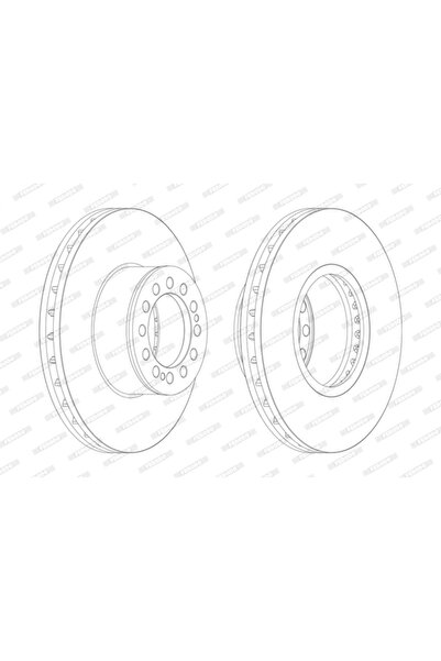 FERODO Дискови спирачки Man F2000/Hocl/M 2000 L