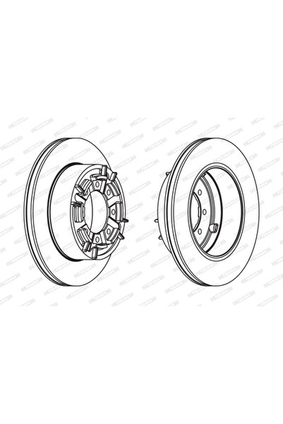 FERODO Disc Frana Iveco Daily 1 Caroserie/Daily 1 Platou / Sasiu/Daily 2 Bus ...