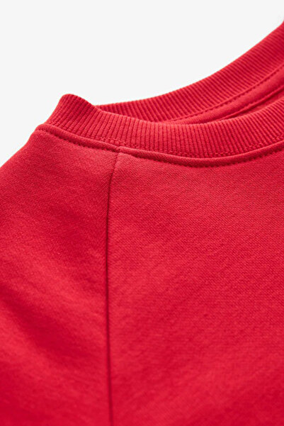 Colorinas Basic Kalın Bisiklet Yaka 3 İplik Şardonsuz Sweatshirt