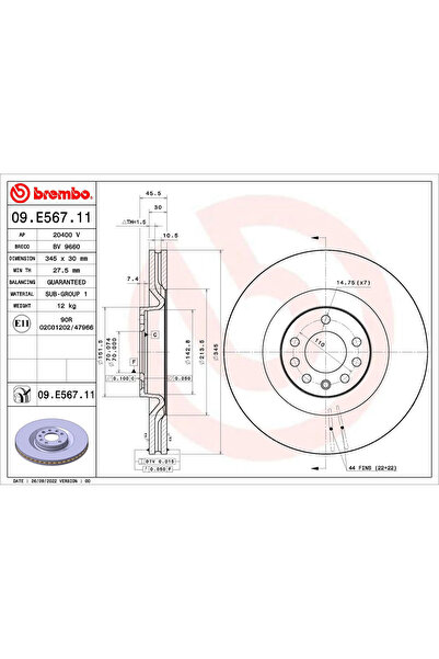 Brembo Дискови спирачки Cadillac BLS Saab 9-3