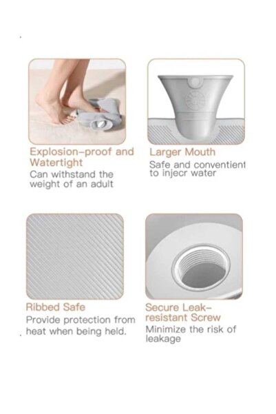 VEYA Triple water bottle with velvet fabric cover and heat waist belt for relief of back, neck and menstrual pain.