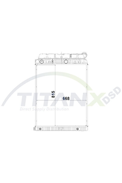 TitanX Radiator Racire Motor Mercedes-Benz Atego/Cito