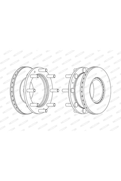 FERODO Disc Frana Iveco Eurocargo 1-3/Eurocargo 4/Eurocargo 5