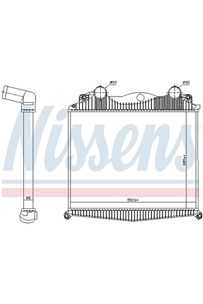 Nissens Intercooler Compresor Man Tga/Tgs 1