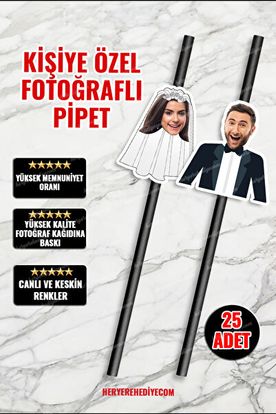 heryerehediye Bekarlığa veda partisi - Bride to be - Fotoğraflı Parti Pipet 2...