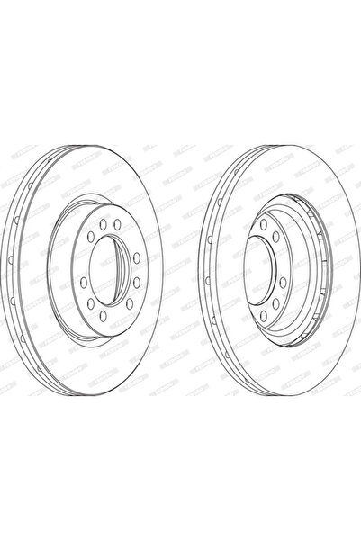 FERODO Disc Frana Iveco Daily 3 Caroserie/Daily 3 Platou / Sasiu Volvo Fh