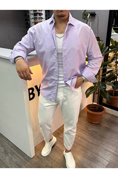 BYATA MENS STYLE Чоловічий смугастий гольф