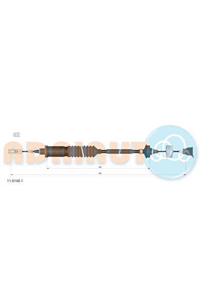 Adriauto Cablu Ambreiaj Citroen Evasion Microbus/Jumpy 1 Fiat Scudo Bus/Scudo...