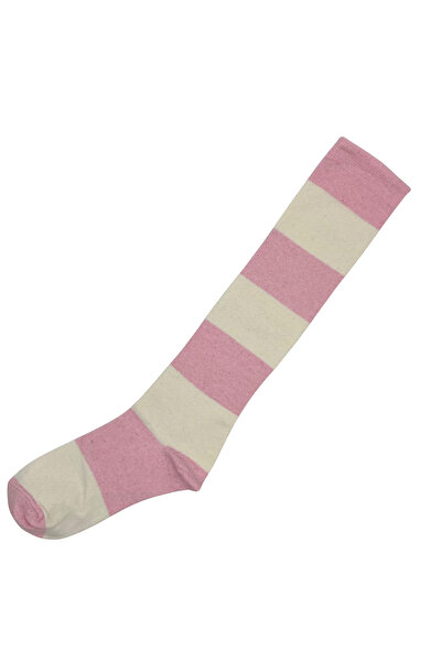 FENRA STUDIO Șosete de damă din bumbac, cu model curcubeu, crem roz, până la ...