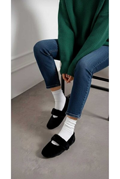 ALANCE حذاء منزلي نسائي فائق النعومة من القطيفة