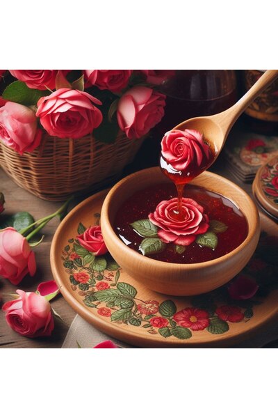 Gül Reçeli 1 kg – Geleneksel El Yapımı, Doğal ve Ferah Aromalı Kahvaltılık Lezzet
