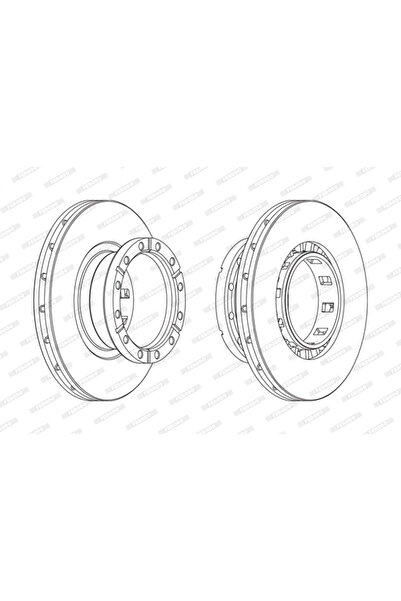 FERODO Disc Frana Iveco 10-Way/S-Way/Stralis 2