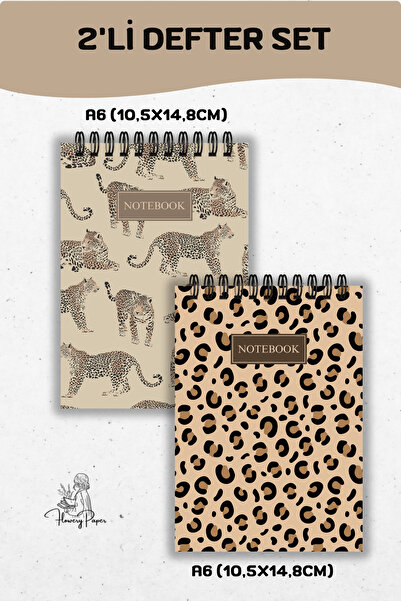 Flowery Paper 2'Li A6 Telli Defter- Çizgili 60 Yaprak/120 sayfa - , Notepad,b...