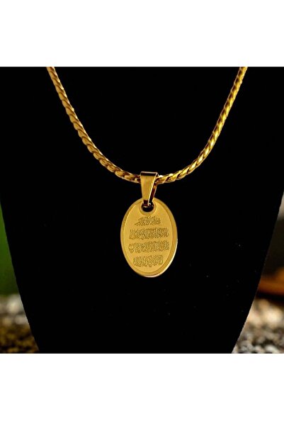 AKSESUARIM Nazar Dualı Çelik Kolye Ucu