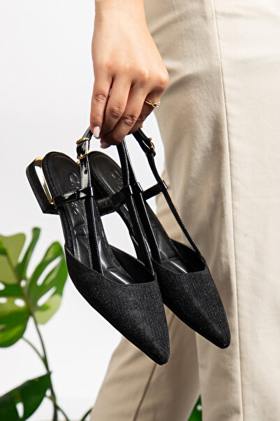 ZSHOES Women's Lightweight Heeled Shoes with Adjustable Back and Laser Engraved Pattern (Including 41/42 Special Large Size)