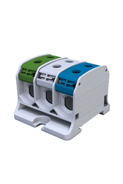 Other Conector filetat pentru șină STB 503X AlCu 87330 SIMBLOCK verde gri alb...