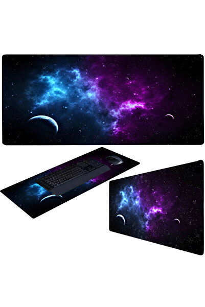 Other Podkładka mata gamingowa na biurko dla gracza XXL 80 x 40 cm - galaktyka