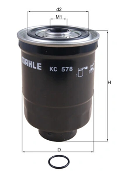 KNECHT MITSUBISHI L 300 / DELICA II fuel filter (L03_P) 1983-1986