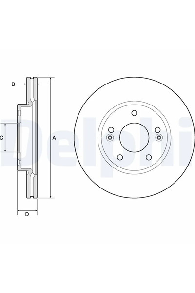 DELPHİ Disc Frana Hyundai I30 Kia Cee'D/Cerato 3/Cerato Koup 3