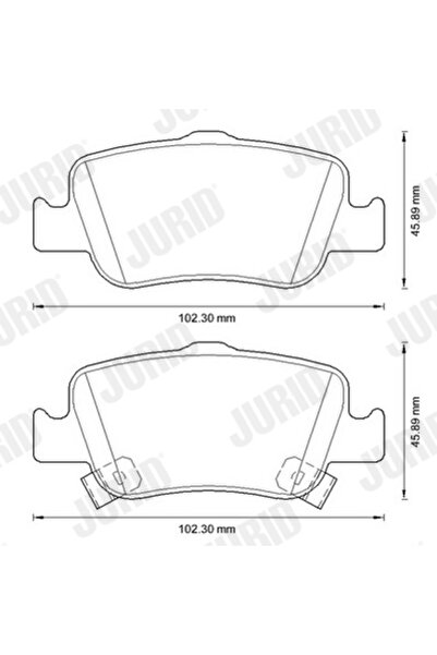 Jurid Set Placute Frana Frana Disc Toyota Auris/Corolla Quest Limuzina/Coroll...