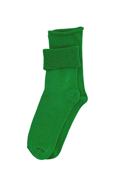 FENRA STUDIO Stretchable Non-Elastic Toe Full Towel Inside Soft Thermal Green...