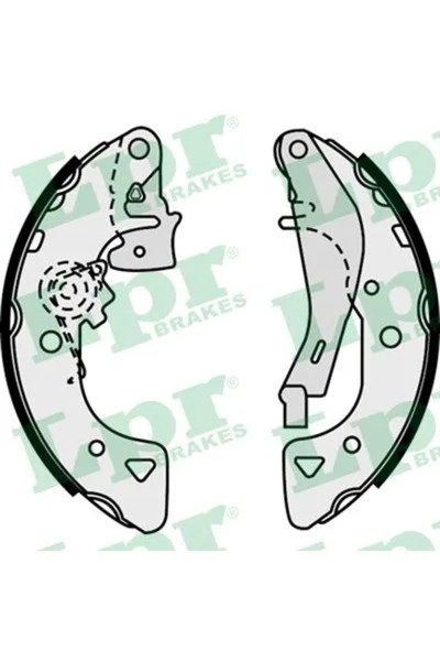 LPR Set Saboti Frana Citroen Ax/Bx Mega Club