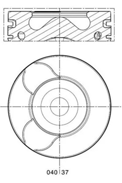 MAHLE Piston Citroen C4 1/C4 Grand Picasso 1/C4 Picasso 1 Microbus Fiat Ulyss...
