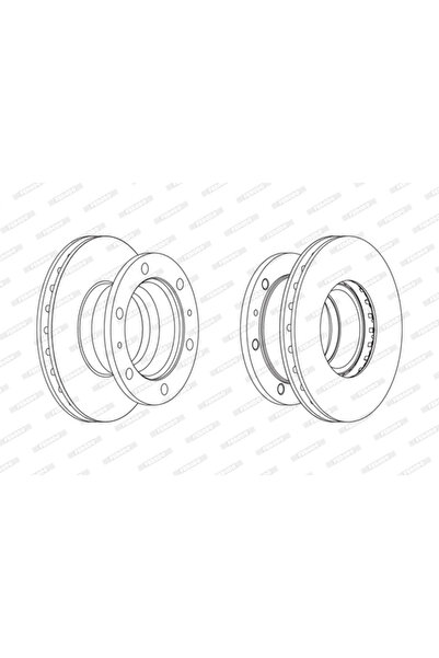 FERODO Disc Frana Iveco Eurocargo 1-3/Eurofire 1/Eurofire 2