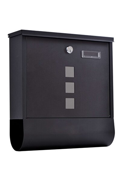 Other Skrzynka pocztowa na listy Hans z gazetnikiem czarna