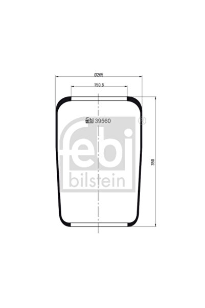 FEBI BILSTEIN Burduf Suspensie Pneumatica Man R/Su Mercedes-Benz Model/Ng/Sk