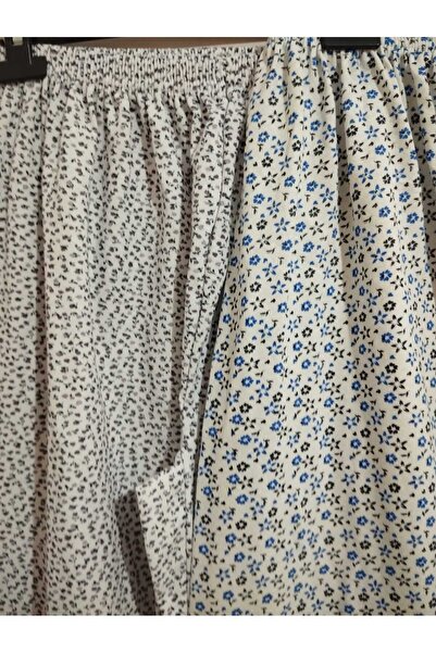 anne moda ankara Winter, Inside Is Quilted, Standard Size, Very Large, 100% Cotton, Pack of 2, Long, Pajama Bottoms