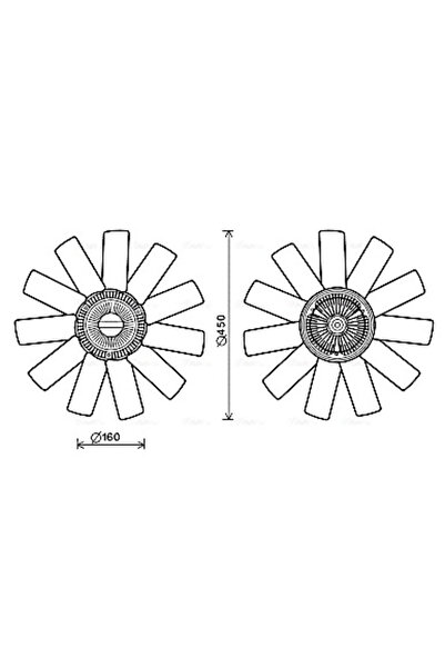 AVA Quality Cooling Radiator Fan Renault Trucks Mascott Body/Mascott Platform...
