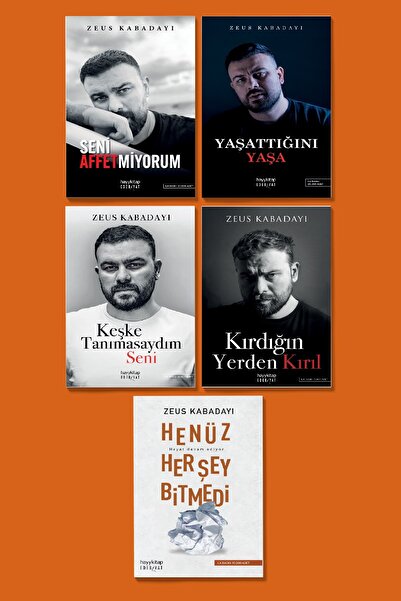 hayykitap ZEUS KABADAYI 5 Lİ SET / SENİ AFFETMİYORUM - YAŞ.YAŞA-KEŞKE TAN.SEN...