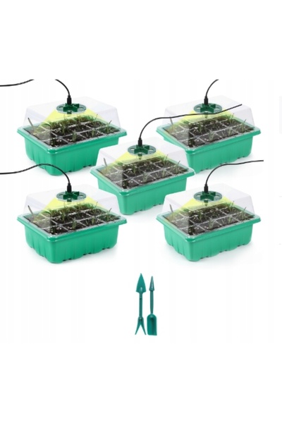 Other MINI SERĂ LED 5x Lumini 5x Seră USB Ventilație reglabilă PENTRU RASADURI