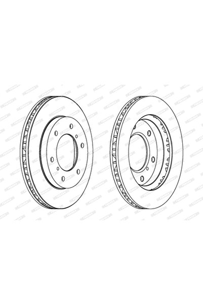 FERODO Disc Frana Mitsubishi Pajero 2/Pajero 3/Pajero 4 Mitsubishi (Gac) Pajero