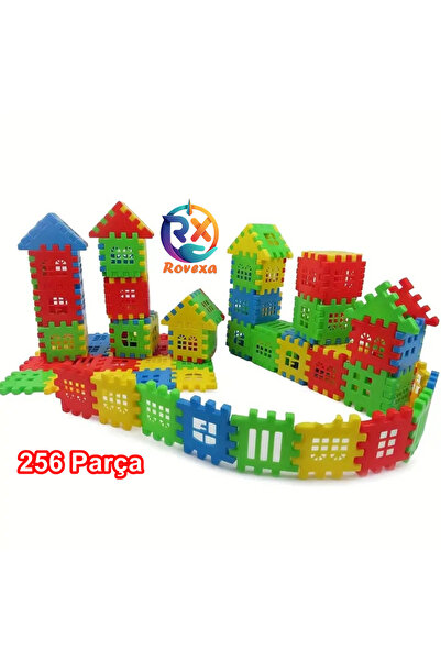 Rovexa Puzzle City 3d Yapı Ve Tasarım Blokları 256 Parça Eğitici Oyuncak Puzz...