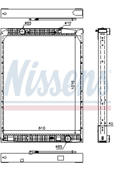 Nissens Radiator Racire Motor Mercedes-Benz Touro/Travego Setra Series 400