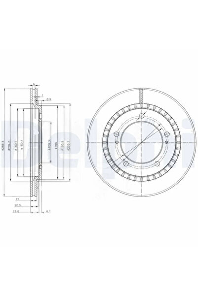 DELPHİ Disc Frana Suzuki Grand Vitara 1