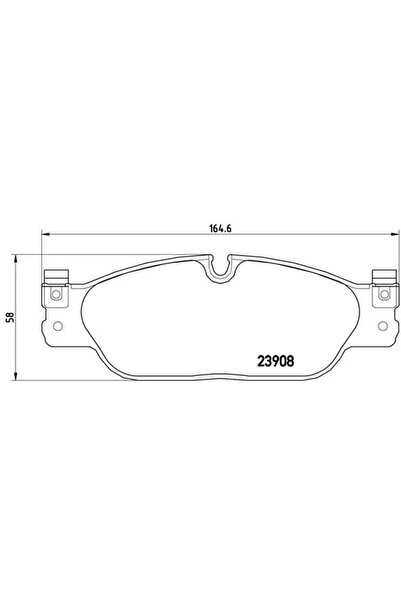 Brembo Set Placute Frana Frana Disc Daimler Super Eight Jaguar S-Type 2/Xj