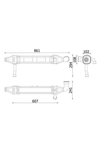 MAHLE Radiator Recirculare Gaze De Esapament Mercedes-Benz Actros MP4 / MP5/A...