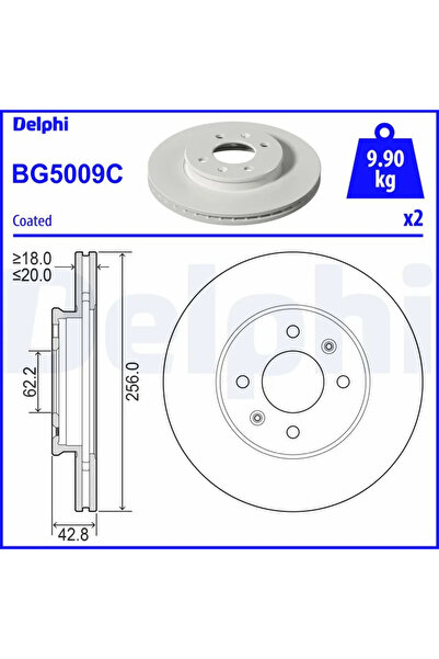 DELPHİ Disc Frana Kia Picanto 3